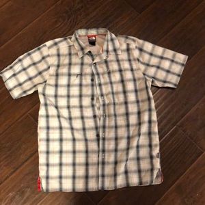 Men’s sz small North Face button up shirt,vguc